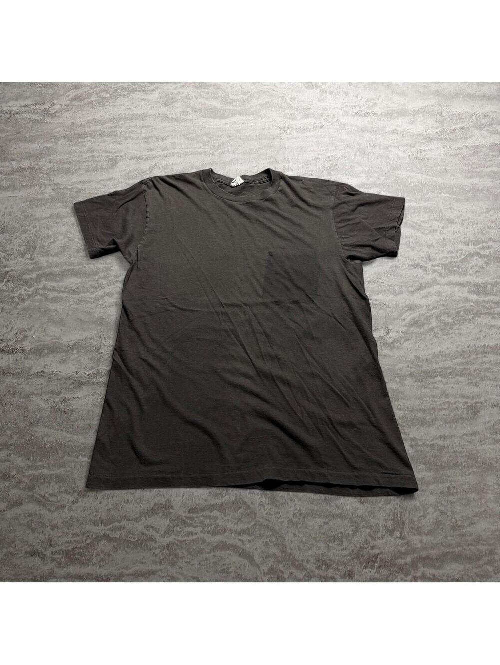 Vintage Delta Pro Weight Blank T-Shirt Large Made in USA Faded Brown